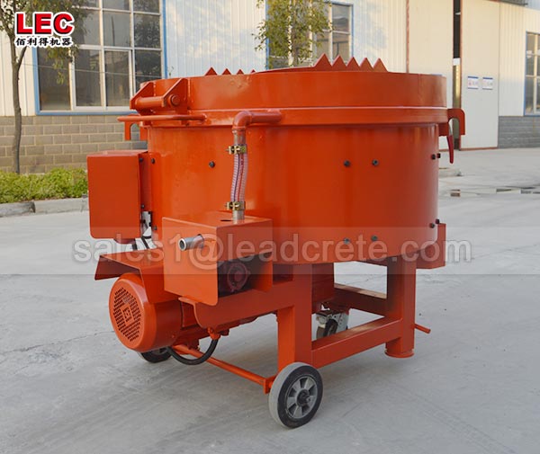 Refractory raw materials mixing pan mixer