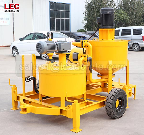 grouting equipment with wheels