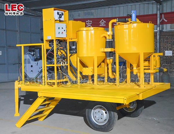 Powder grout mixing plant
