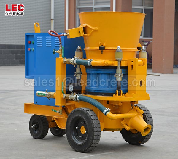 High alumina castable refractory gunning machine