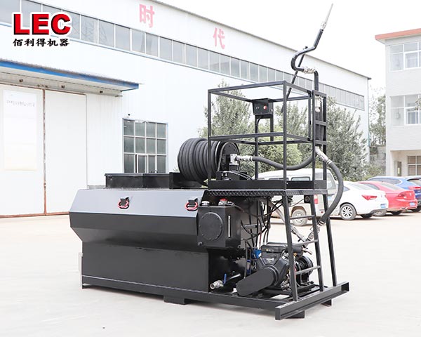 Gas engine grass seeding machine