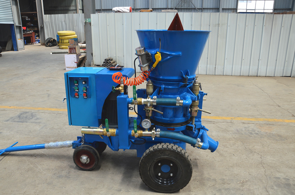 Electric system refractory gunning machine