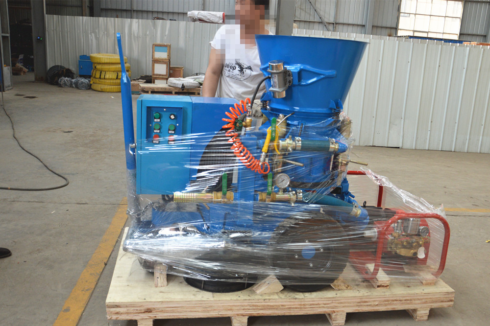 gunning machine machine for repairing the sloping of the furnaces