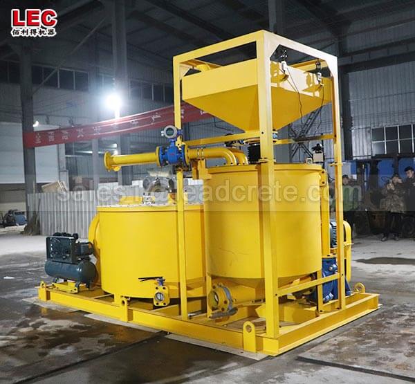 grouting plant for ground anchors
