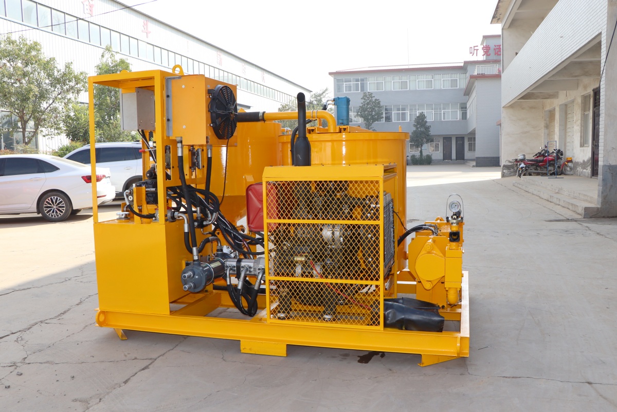 Diesel driven grout injection station
