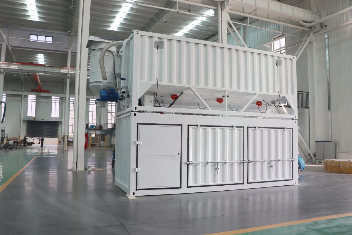 Cement grout mixing plant for drilling project