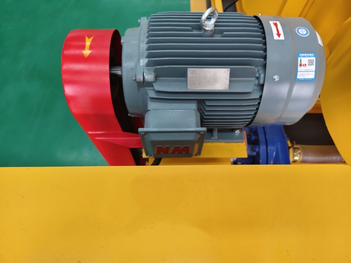 Water and cement grout mixer with agitator