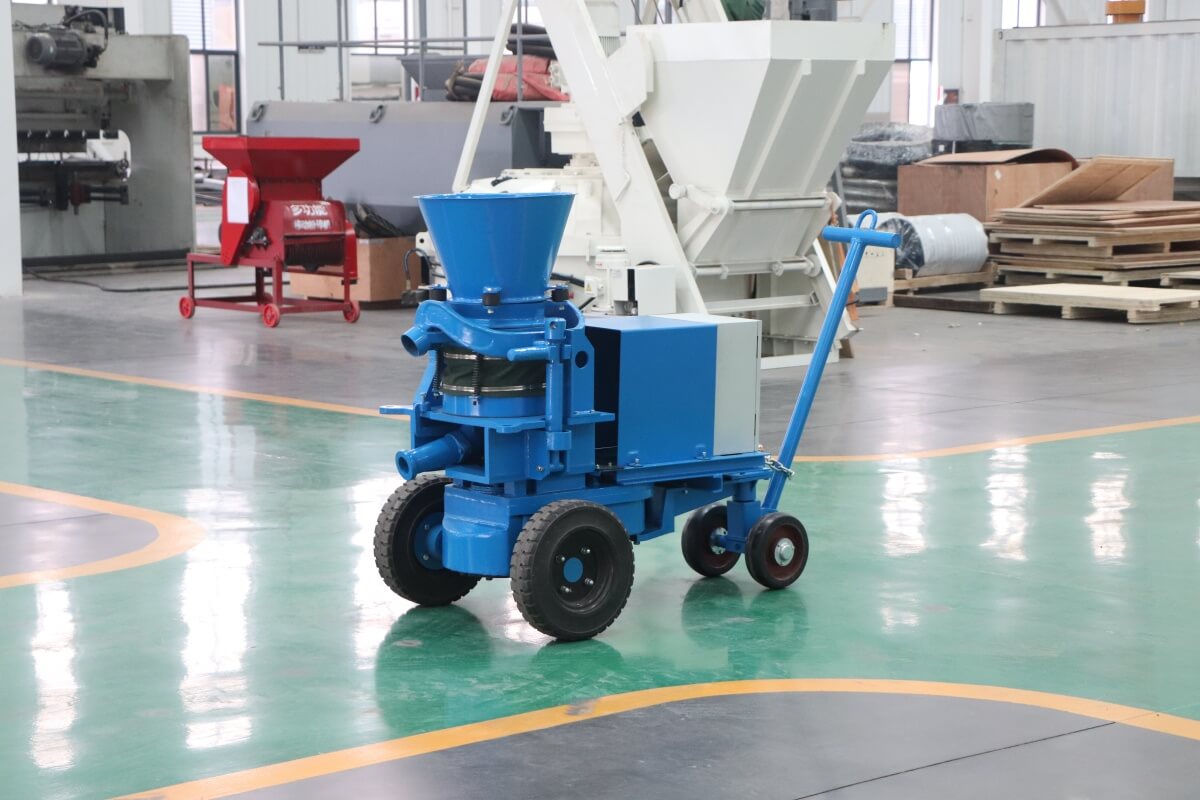 Electrical refractory gunning machine