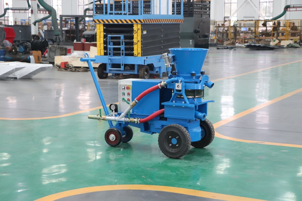 Portable electric shotcrete machine