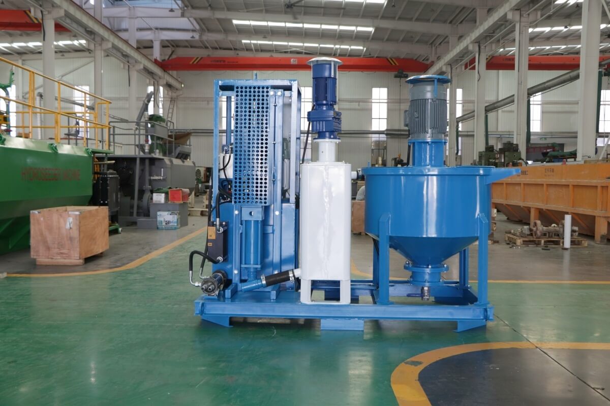 colloidal grout mixing station