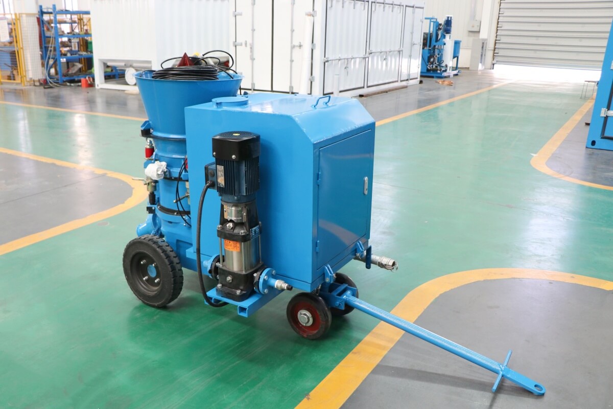 refractory dry gunning machine for refractory installation